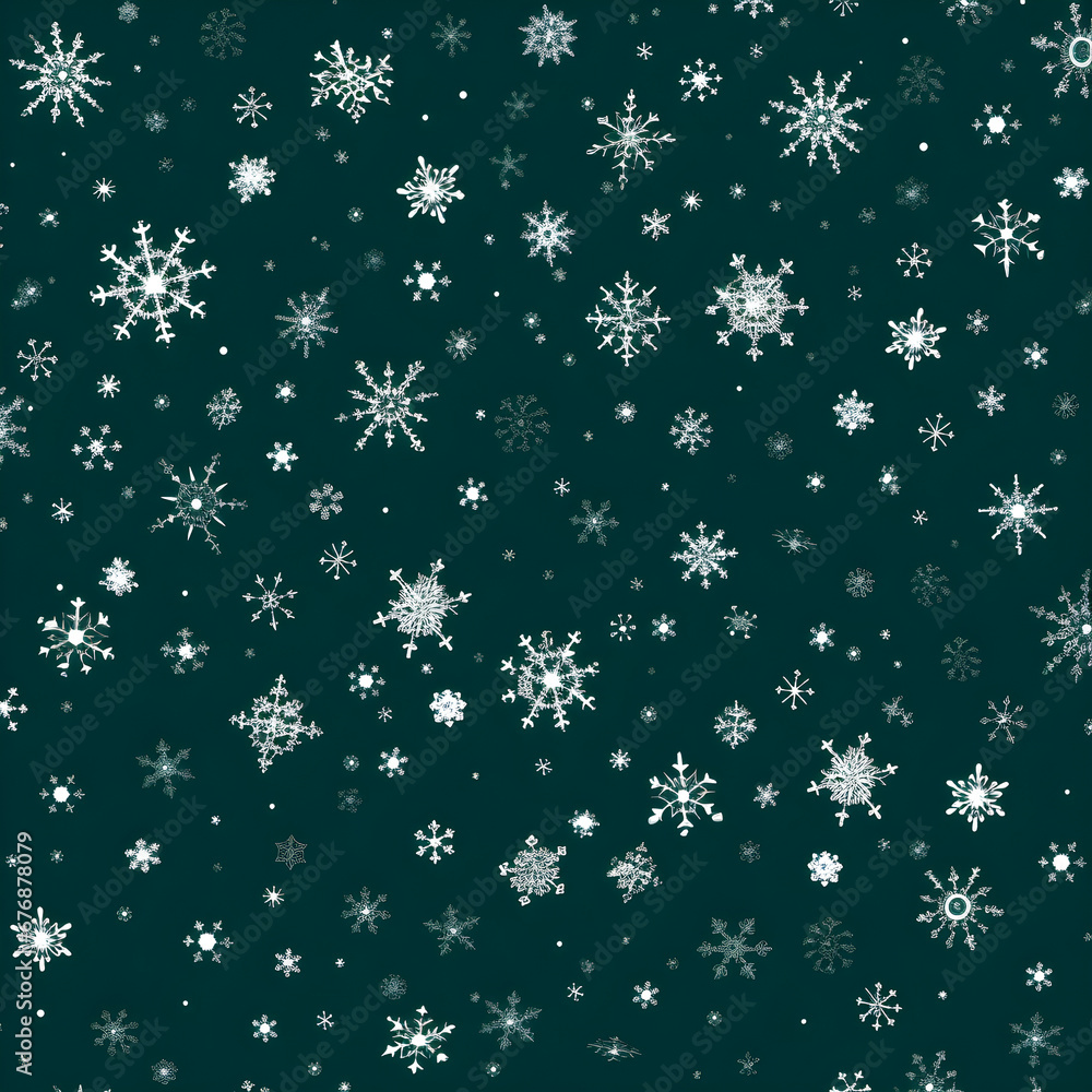 A Christmas pattern featuring simple and elegant snowflake A Christmas pattern featuring simple and elegant snowflake