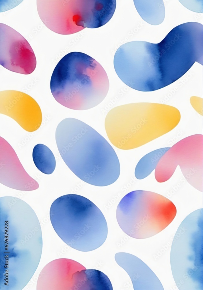 Abstract Watercolor Pattern Isolated On A White Background Abstract Watercolor Pattern Isolated On A White Background
