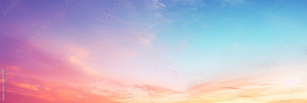 A magical gradient of colors in a calm sunset A magical gradient of colors in a calm sunset