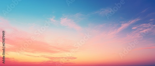 A magical gradient of colors in a calm sunset © BraveSpirit