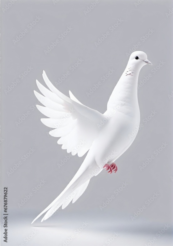Dove Isolated On A White Background Dove Isolated On A White Background