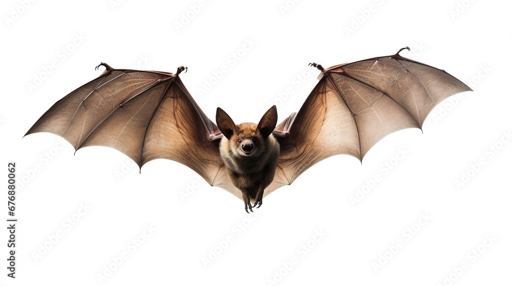 Flying bat isolated on transparent background, image with background ...