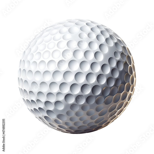 Close-up of a white dimpled golf ball, suitable for sports marketing and instructional content.