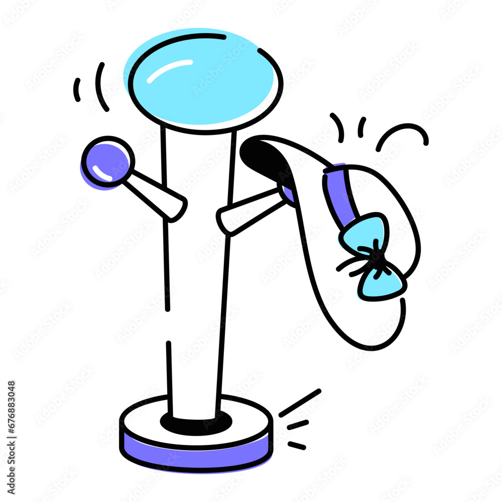 Premium doodle icon of hat stand Premium doodle icon of hat stand