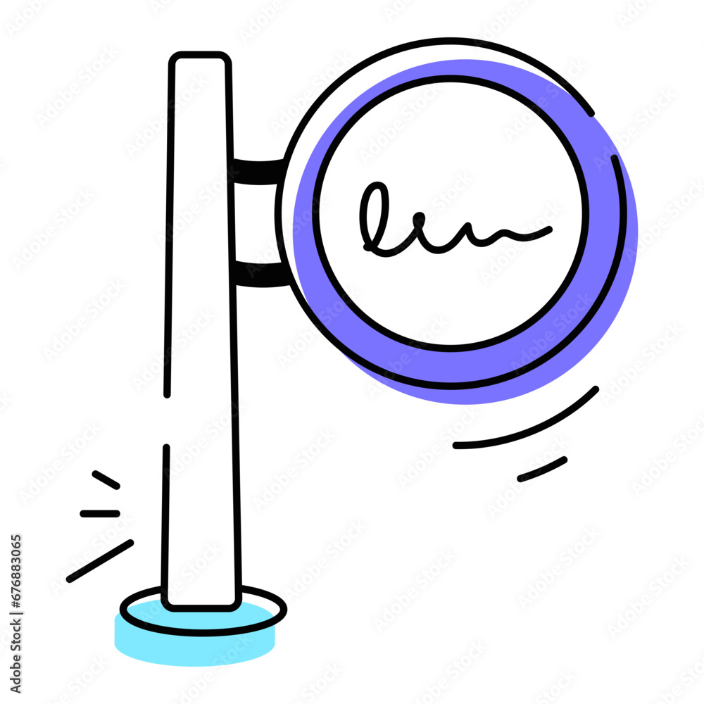 Get a hand drawn icon of hotel board Get a hand drawn icon of hotel board