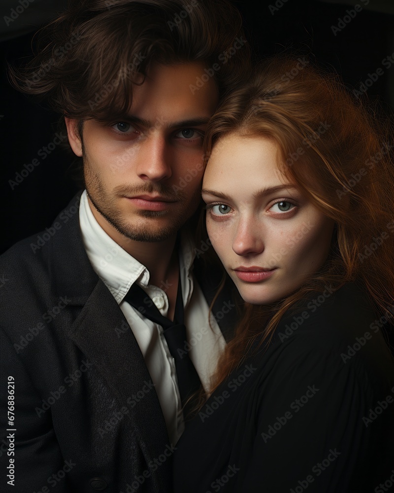 artistic portrait of lovers