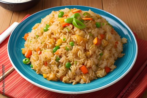 Fried rice, homemade food that looks delicious