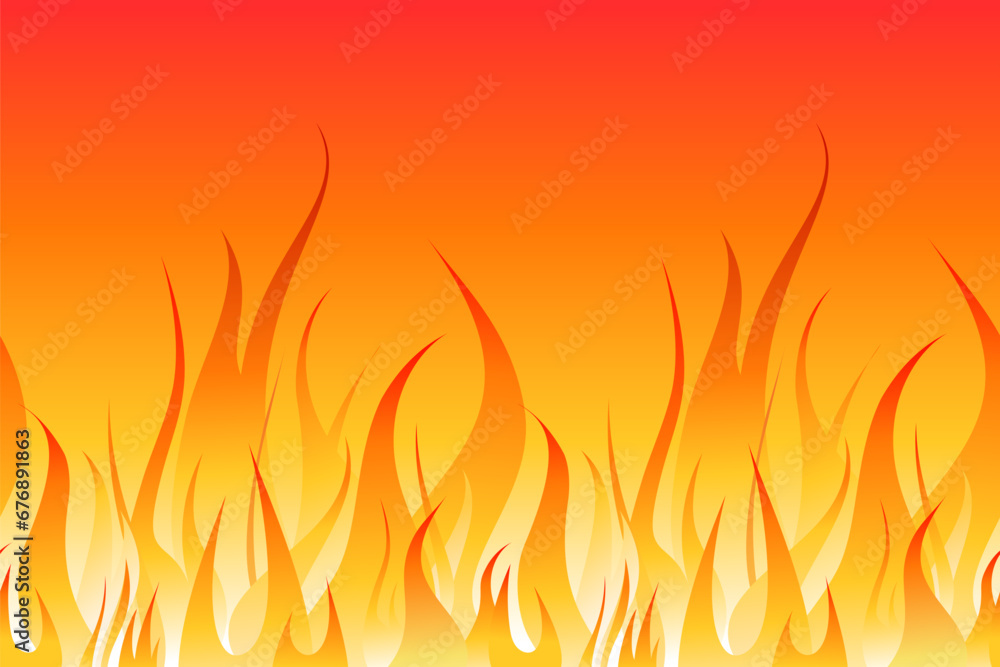 Illustration of burning bonfire on the red background. Red burning flame.
Illustration of burning bonfire on the red background. Red burning flame.