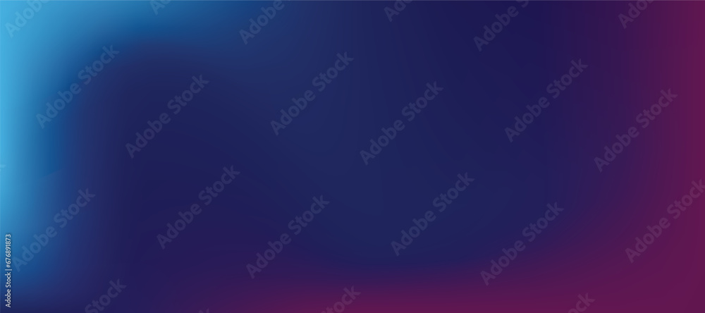 Blue Purple Vibrant Gradient Vector Background. Fluid Lights Minimal Digital Gradient