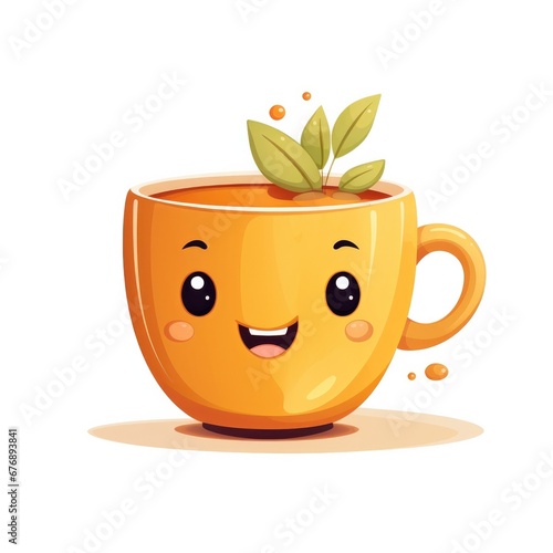 A Cup of Tea Isolated on a ...