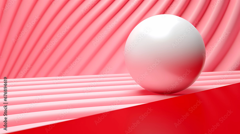 a white ball with red lines on a pink background with a pink background and a pink background with a red line a white ball with red lines on a pink background with a pink background and a pink background with a red line