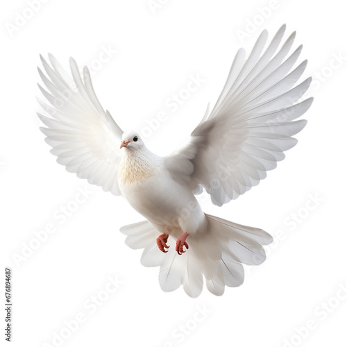 white dove flying, PNG © Daisy