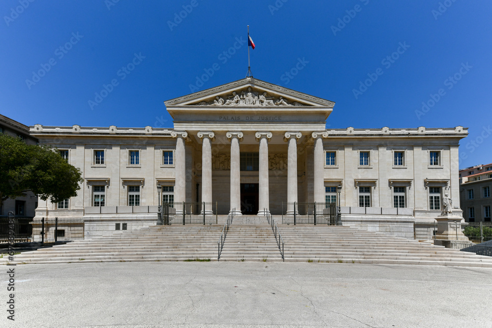 Exterior view of the Palace of Justice - Marseille, France Exterior view of the Palace of Justice - Marseille, France