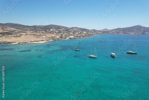 Aerial views from over the Greek Island of Antiparos © David