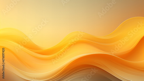 abstract wave in light and dark yellow colors, in the style of subtle gradients