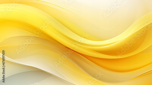 abstract wave in light and dark yellow colors, in the style of subtle gradients