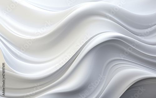 Wallpaper white line vector, in the style of futuristic chromatic waves, digitally enhanced Generated AI © ArtChase
