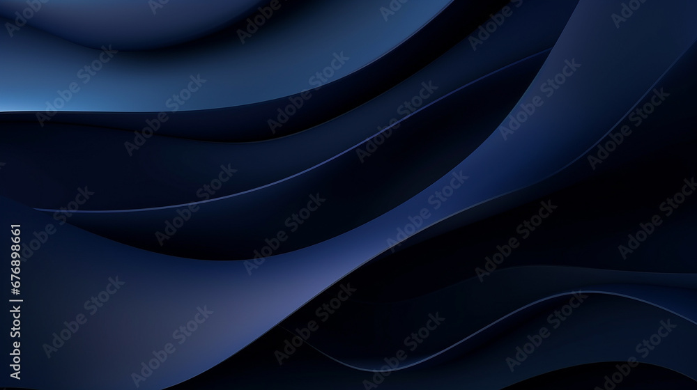 Dark blue paper waves abstract. Dark blue paper waves abstract.