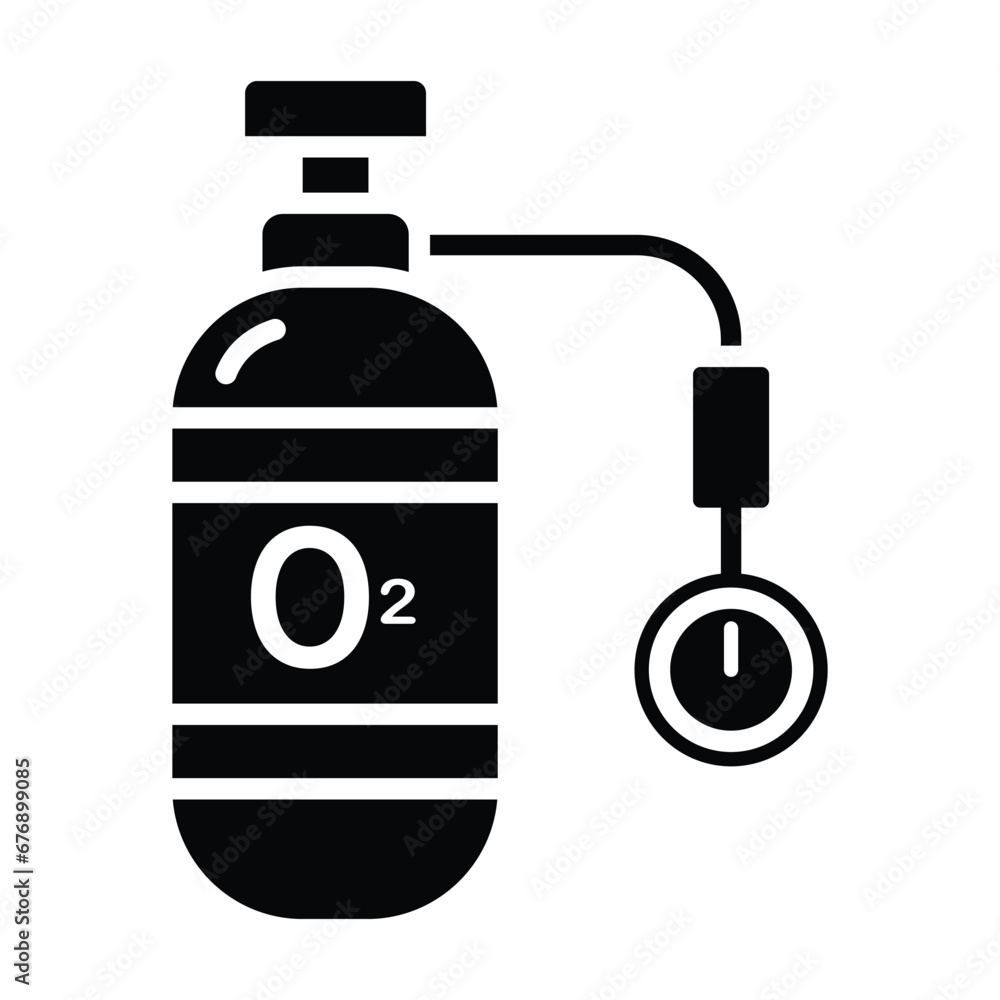 Oxygen tank icon design, illustration design Oxygen tank icon design, illustration design