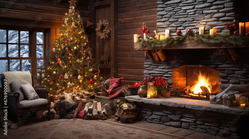 Winter Festivity: Enchanting Reminiscence, Snow-Covered Views, Luminous Lights, Family Customs.