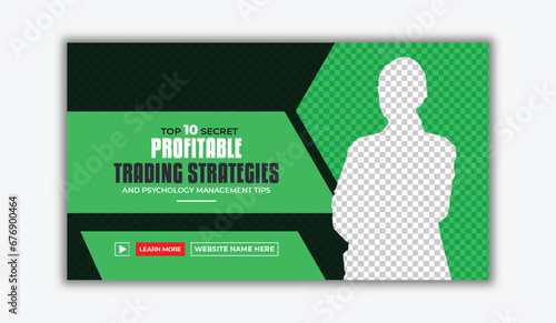 Professional Digital Marketing Agency Business live webinar web banner thumbnail, and video thumbnail design.