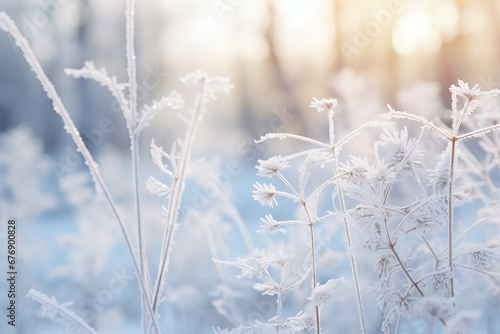 A peaceful winter scene comes to life with distinct snowflakes and a soft, white expanse.