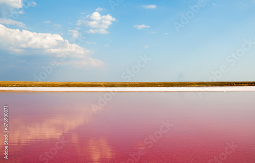 Henichesk lake in Ukraine.