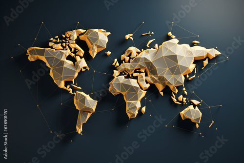 Intricate world map overlaid with a web of espionage threads, representing global intelligence networks and international intrigue. Textured world map overlaid with golden threads