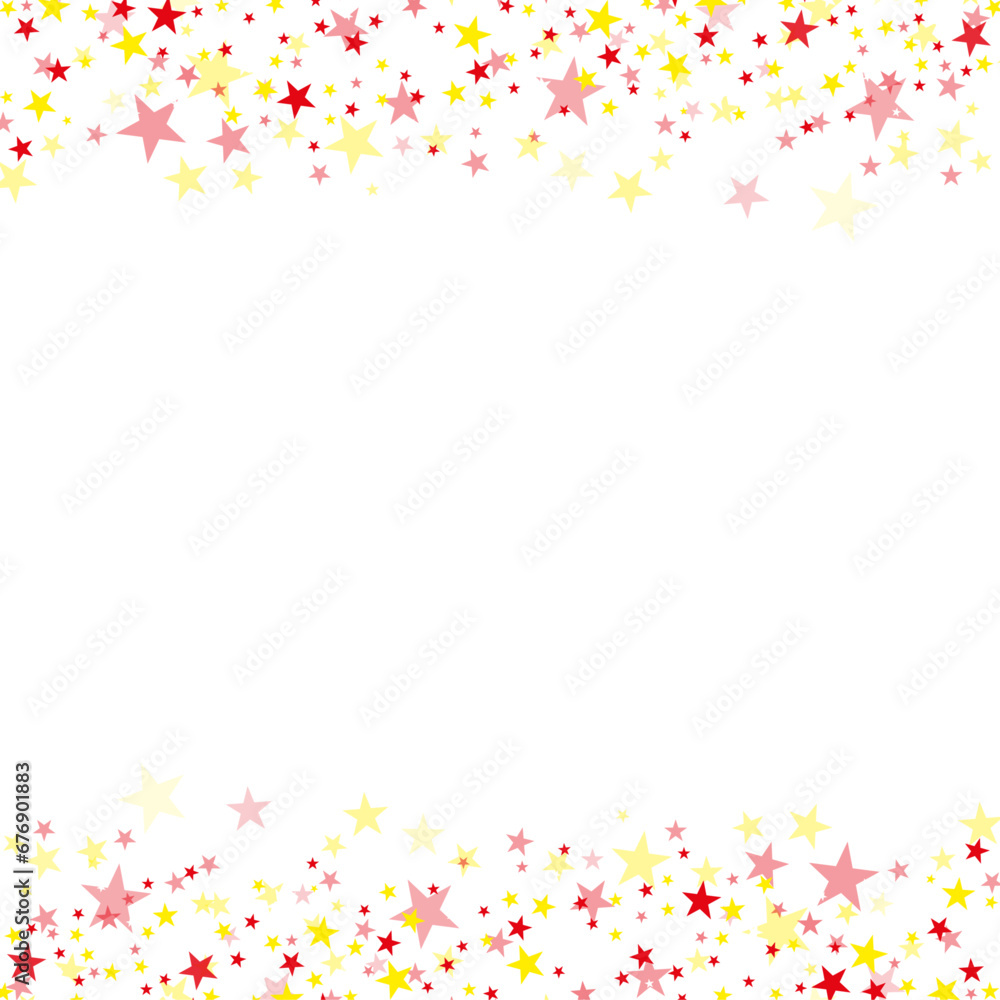 falling stars christmas border background red white yellow xmas square frame falling stars christmas border background red white yellow xmas square frame