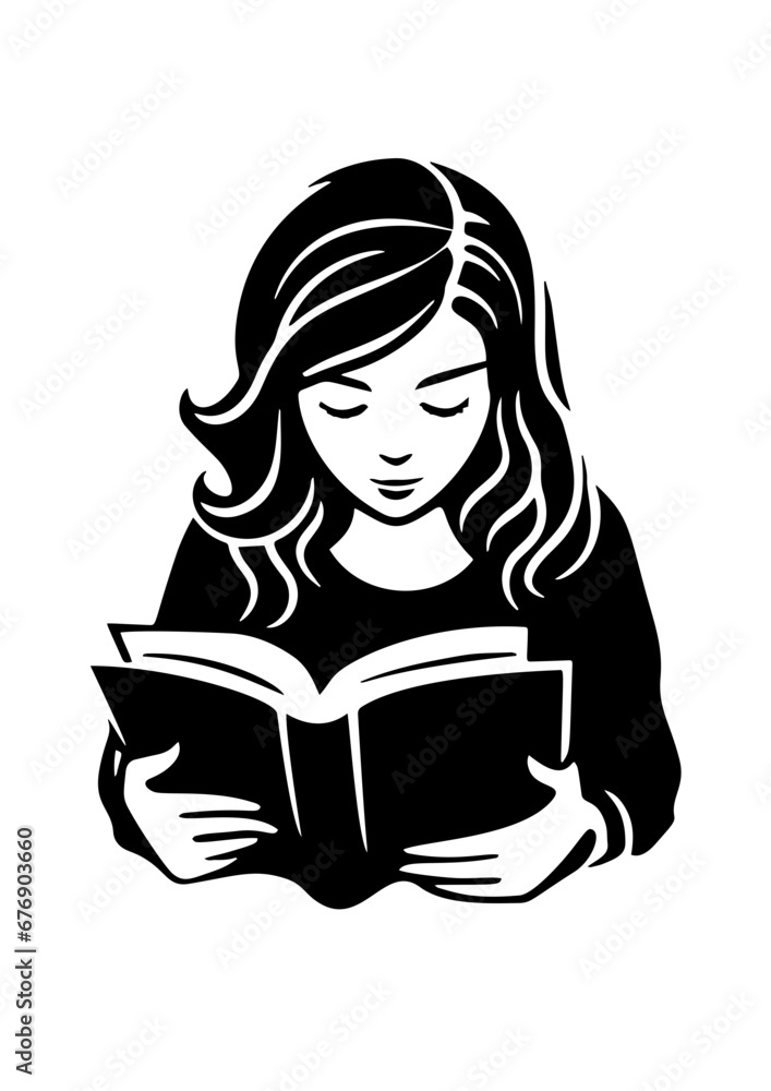 Small child hold open book and read. Knowledge and education concept. Vector illustration
Small child hold open book and read. Knowledge and education concept. Vector illustration