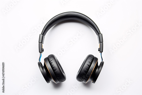 Headphones set apart on bright background, ideal for audiophiles.