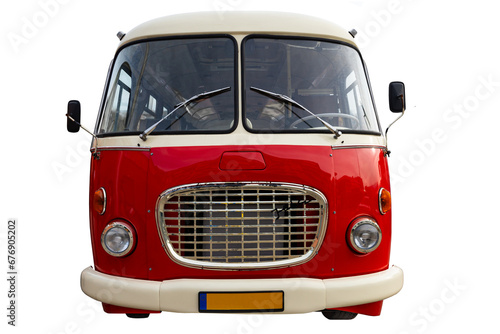 Retro bus from the 60s of the 20th century, currently used for tourist trips. PNG