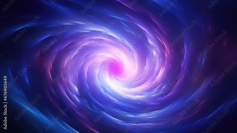 Fototapeta premium Vibrant Vortex in Space, Black Hole