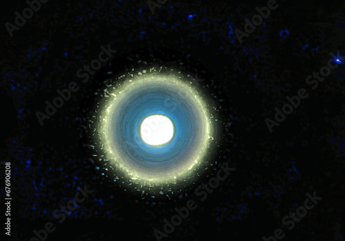 Drawing of a supernova star