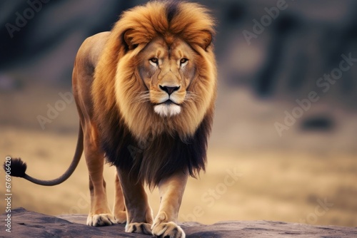 a male lion, Generative AI