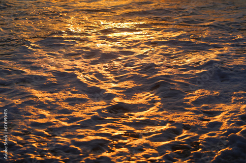Photos of golden waves of the Black Sea