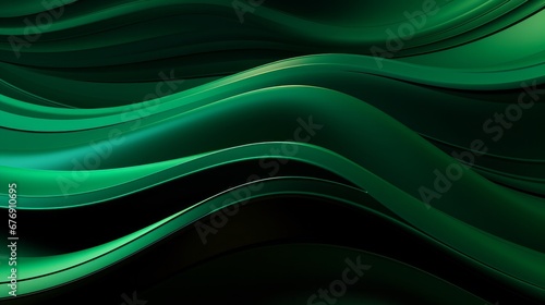 Immerse yourself in the dynamic allure of this stylish corrugated motion line high-grade green mixed fluid gradient abstract background. The fluidity of gradients creates