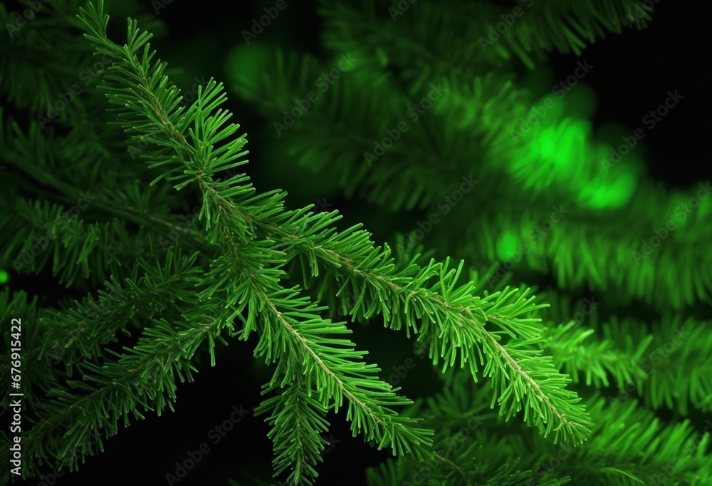 close up of pine needles