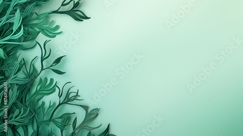 Seaweed green. Background for text.