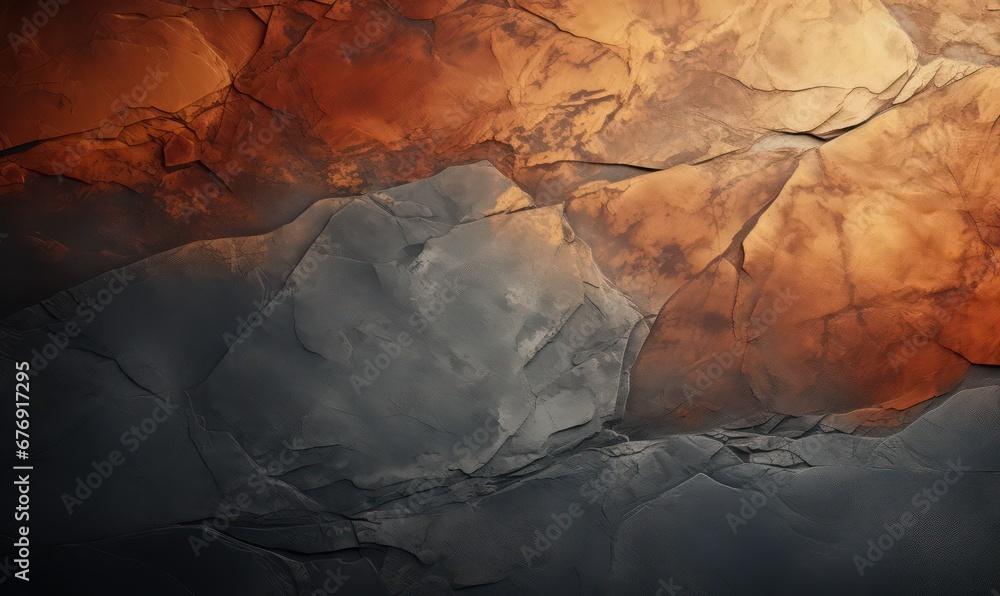 A rough textured and seamless abstract backdrop with a color scheme of gold, gray, and orange, designed to convey a sense of luxury, classicism, and modernity. A rough textured and seamless abstract backdrop with a color scheme of gold, gray, and orange, designed to convey a sense of luxury, classicism, and modernity.