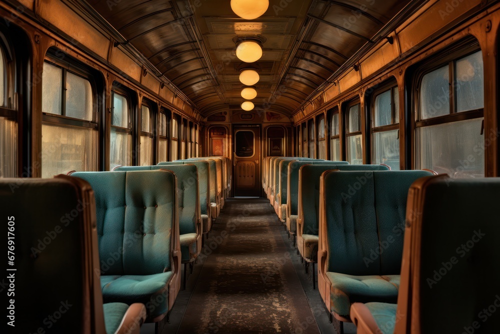 interior of a train interior of a train