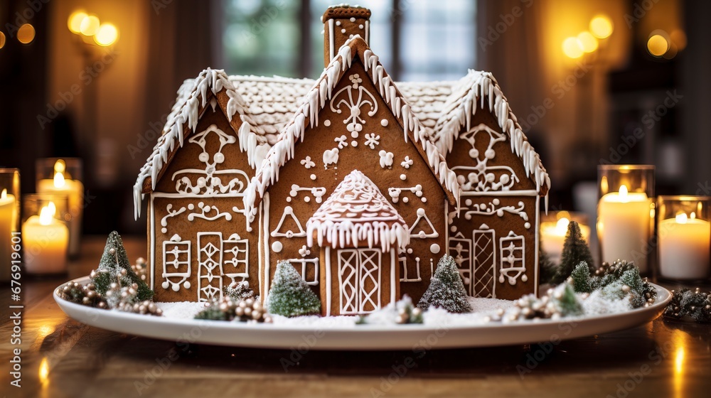 Christmas gingerbread cookies. Generation AI Christmas gingerbread cookies. Generation AI