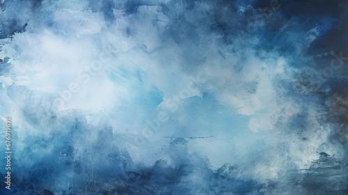Abstract watercolor paint background. Dark blue color texture for background.
