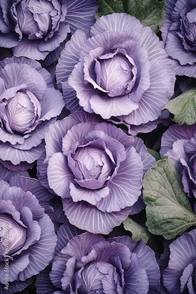 Obraz premium Red Cabbage. Crunchy and Colorful