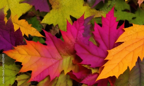 red maple leaves