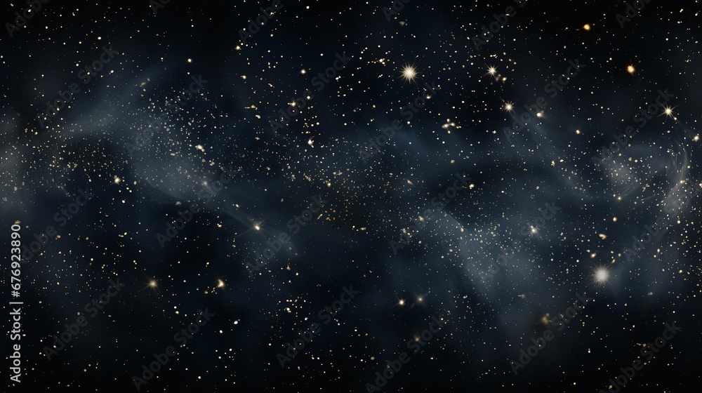 Fototapeta premium Night sky filled with stars galaxies and constellations 