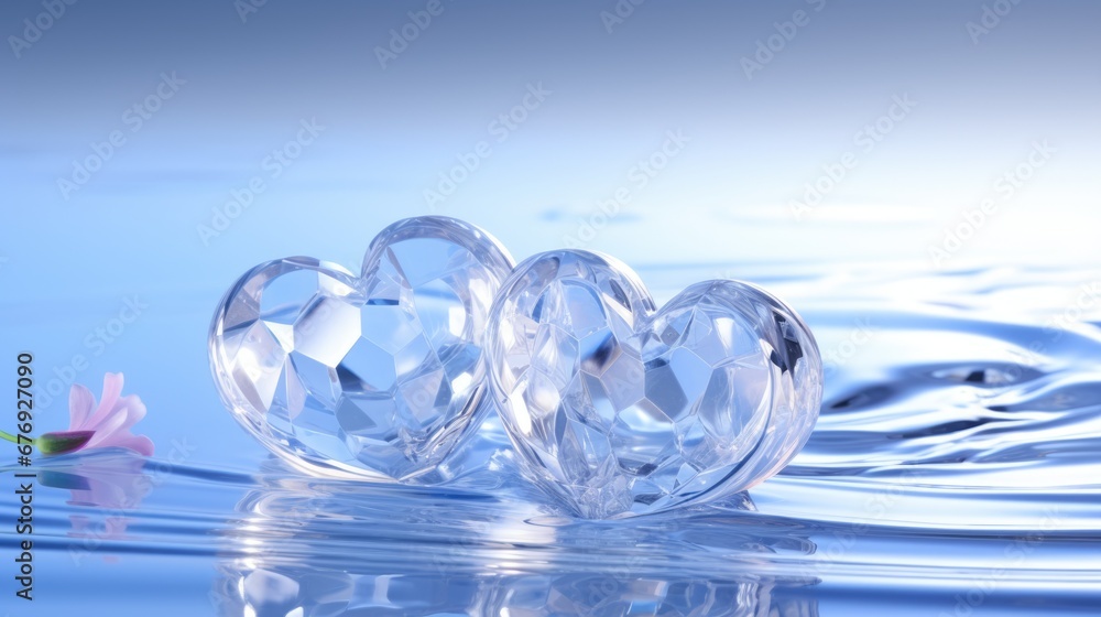 Crystal Shiny heart background. Happy Valentines Day, wedding concept. Symbol of love. Diamond gemstones crystalline hearts semi precious jewelry. For greeting card, banner, flyer, party invitation.. Crystal Shiny heart background. Happy Valentines Day, wedding concept. Symbol of love. Diamond gemstones crystalline hearts semi precious jewelry. For greeting card, banner, flyer, party invitation..