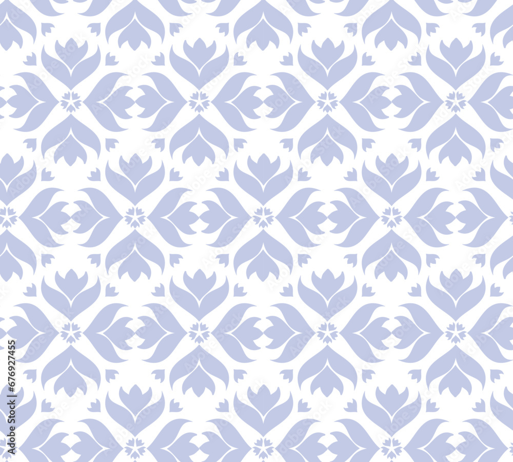 Seamless pattern with decorative floral elements Seamless pattern with decorative floral elements