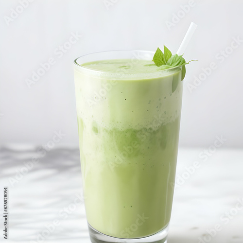 kiwi smoothie with mint