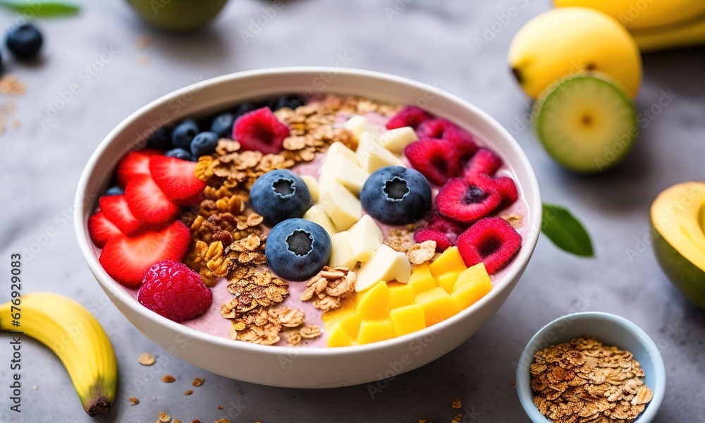 muesli with berries muesli with berries